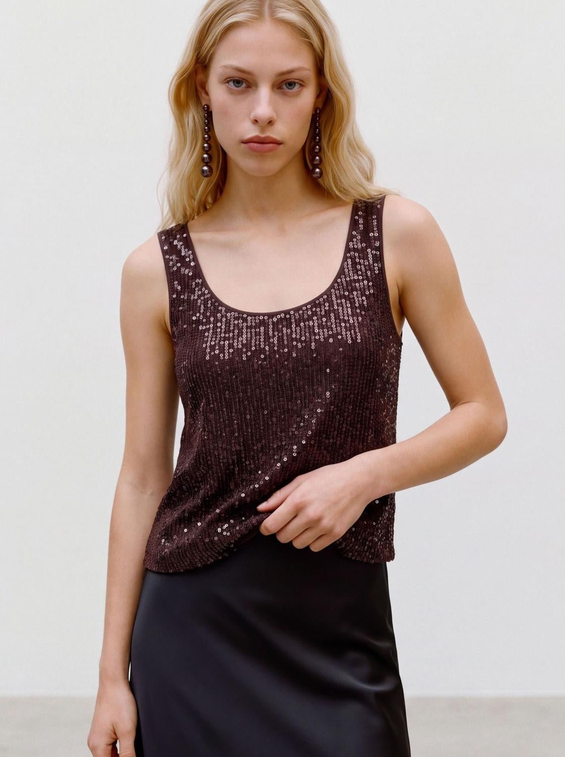 VMCHRISTINA Top - Chocolate Torte - VERO MODA & VILA Bergvik